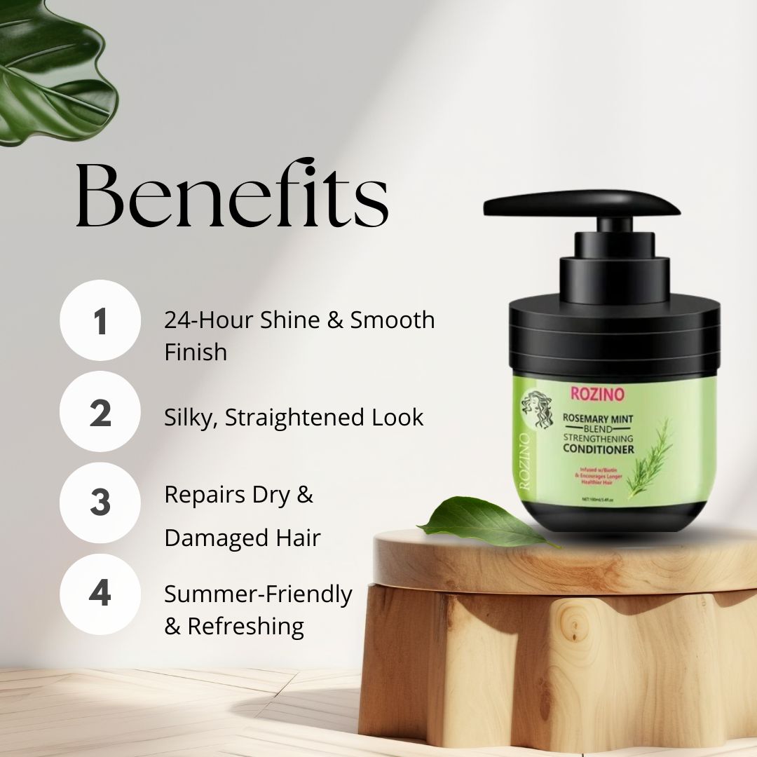 Rosemary Straightening Mint Leave In Conditioner [Buy 1 Get 1 Free]