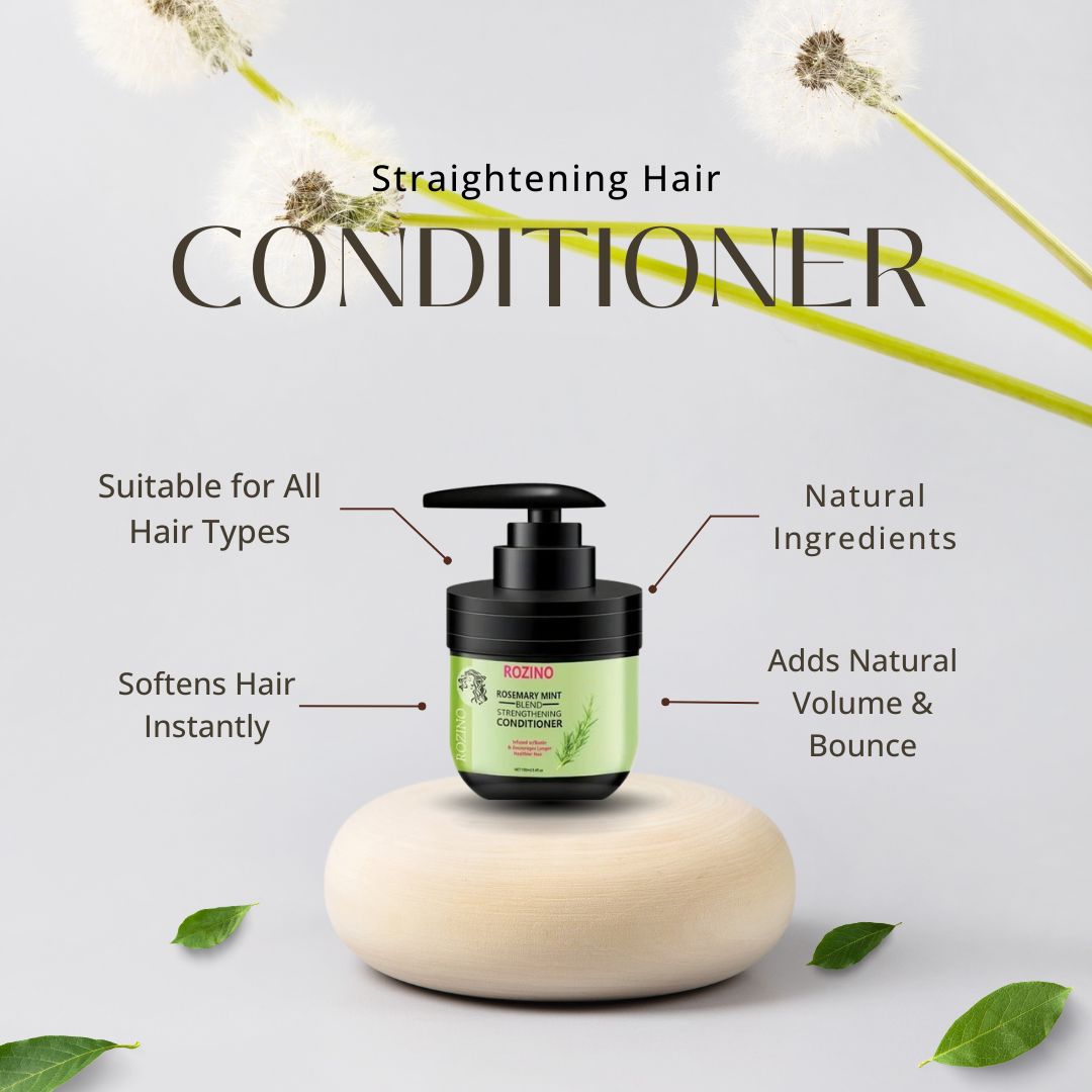 Rosemary Straightening Mint Leave In Conditioner [Buy 1 Get 1 Free]